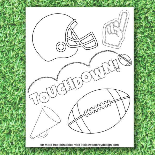 Football coloring pages