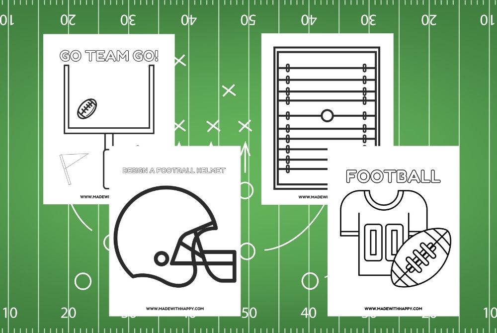 Football coloring pages