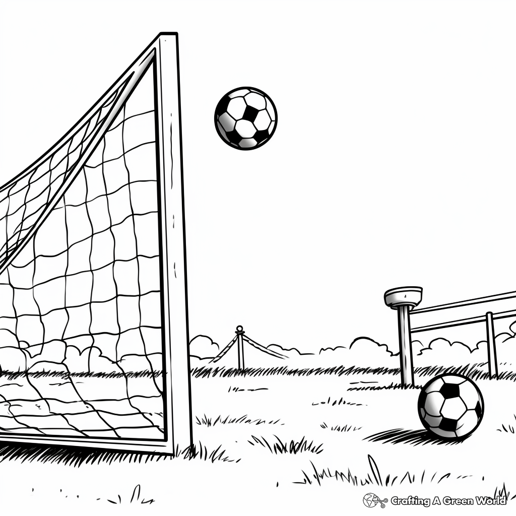 Realistic football coloring pages