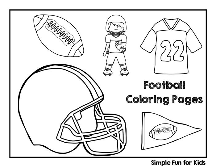 Football coloring pages