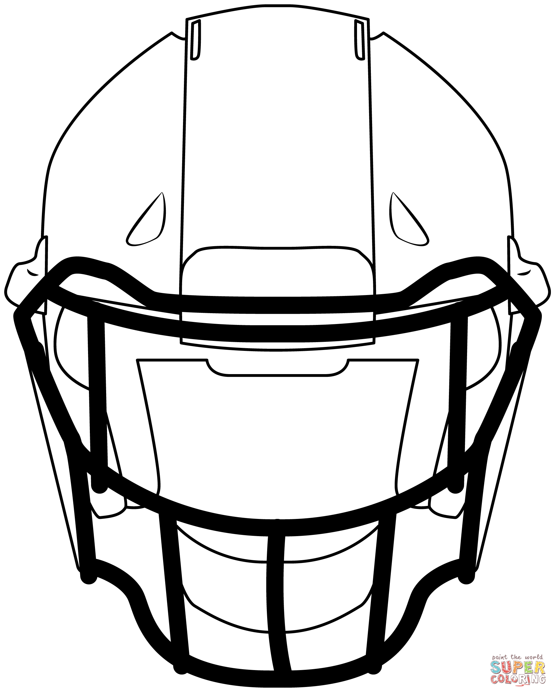 Football helmet coloring page free printable coloring pages