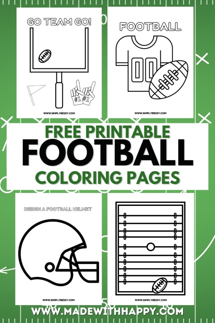 Football coloring pages