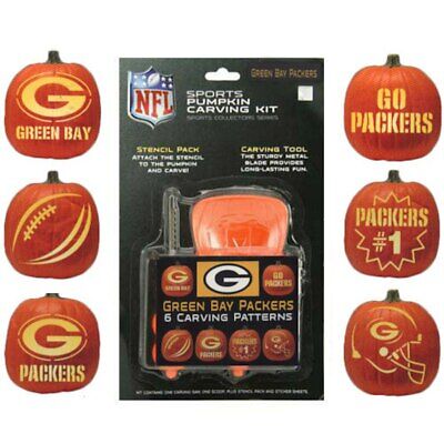 Nfl pumpkin carving kit green bay packers topperscot for sale online