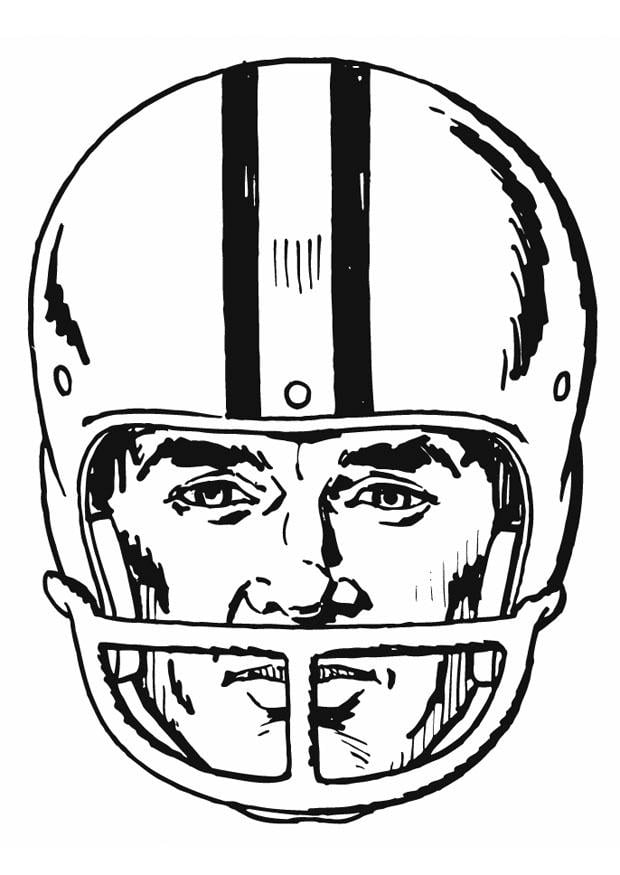 Coloring page helmet