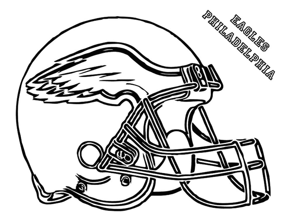 Printable coloring pages football coloring pages philadelphia eagles helmet football helmets