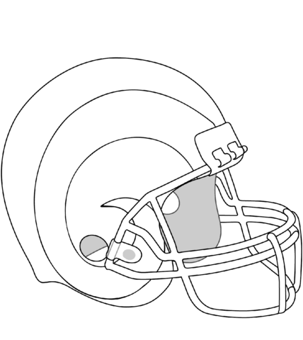 Los angeles rams helmet coloring page free printable coloring pages