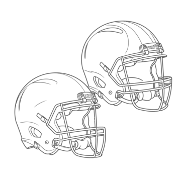 Football helmets outline png transparent images free download vector files