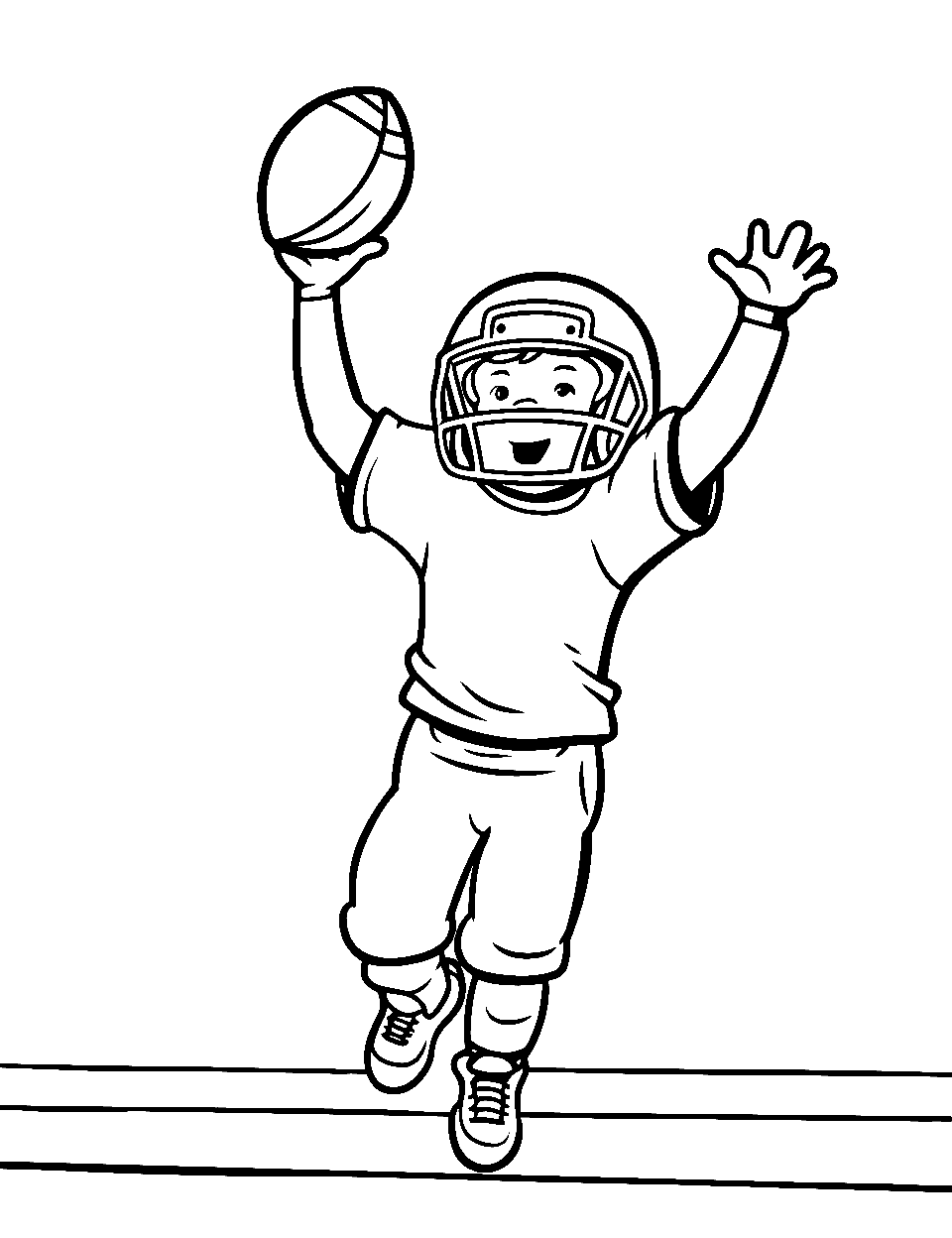 American football coloring pages free printables