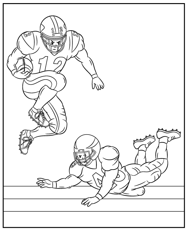 Printable nfl coloring page