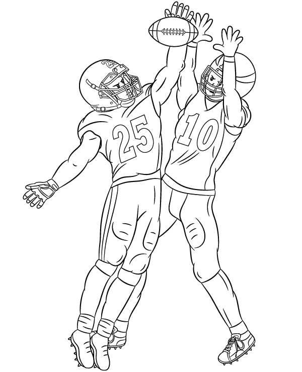 Coloring page nfl players
