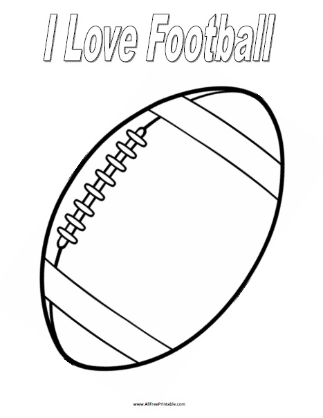 Football coloring page â free printable