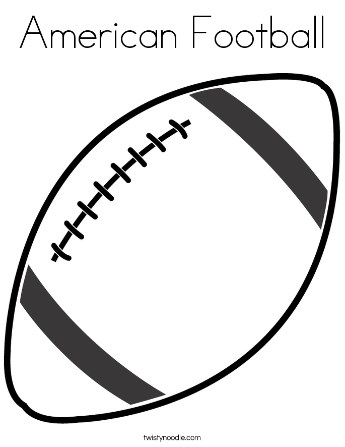 American football coloring page football coloring pages american football football outline