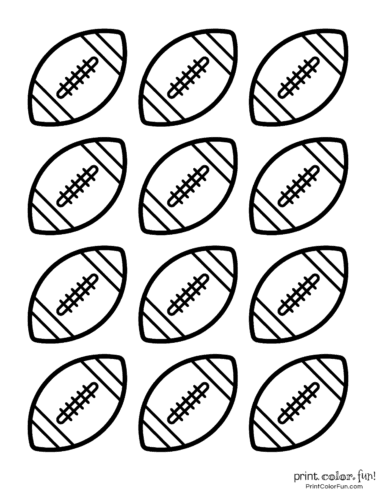 Free football coloring pages party printables at