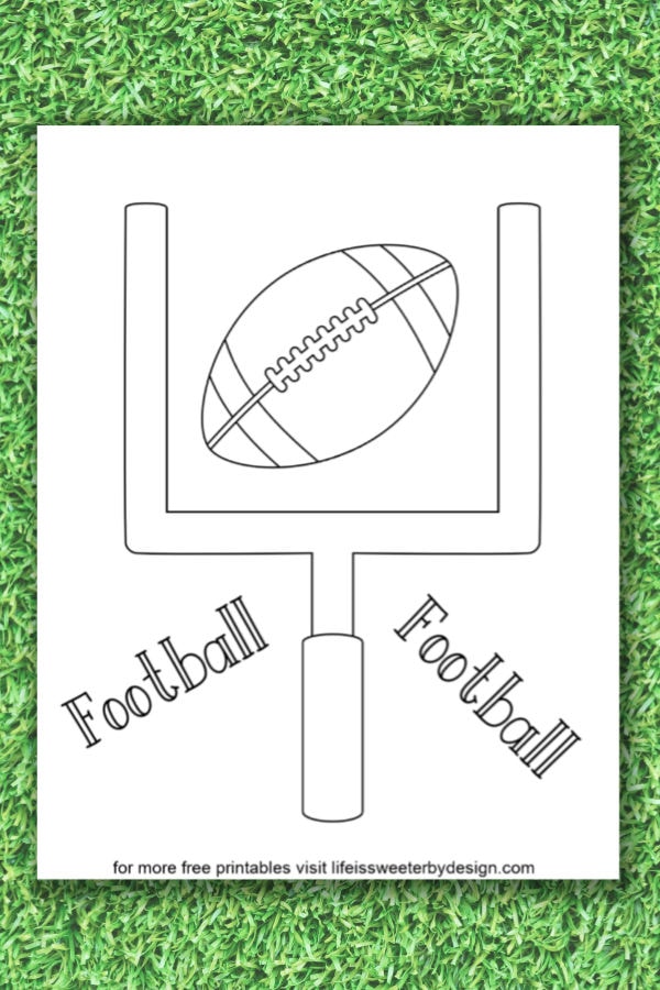 Football coloring pages