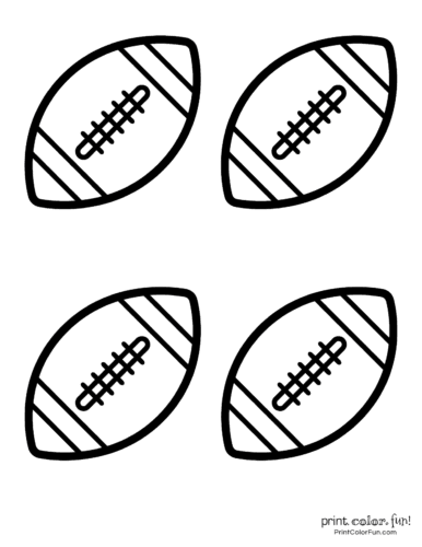 Free football coloring pages party printables at