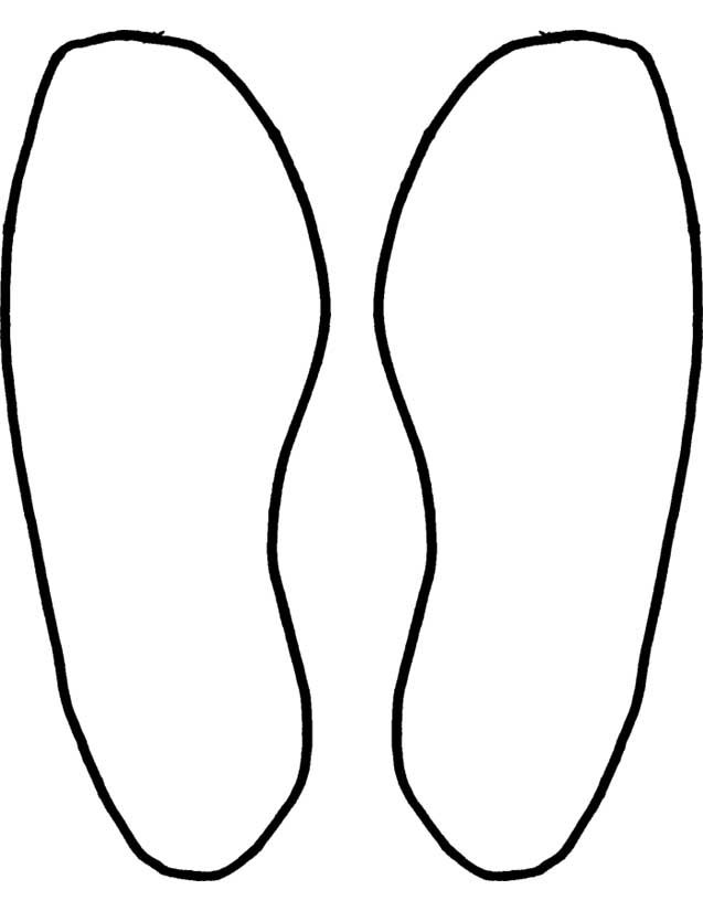 Footprints coloring pages