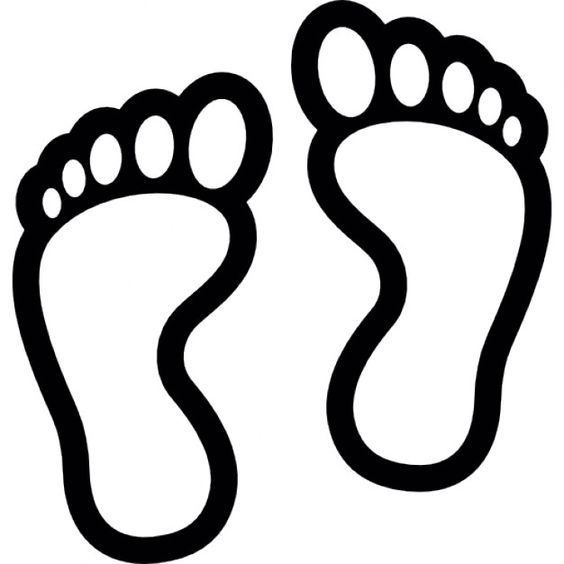 Footprints coloring page templates printable free free icons footprint