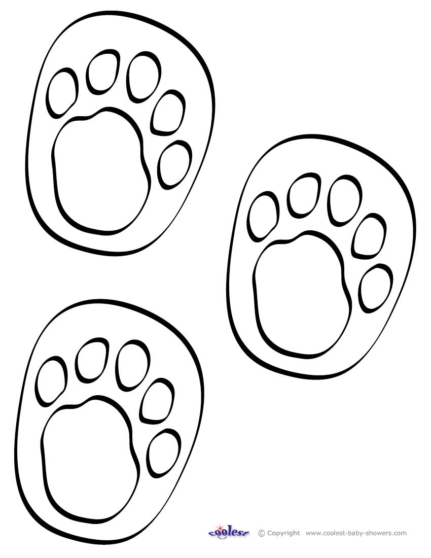 Bw printable winnie the pooh footprints