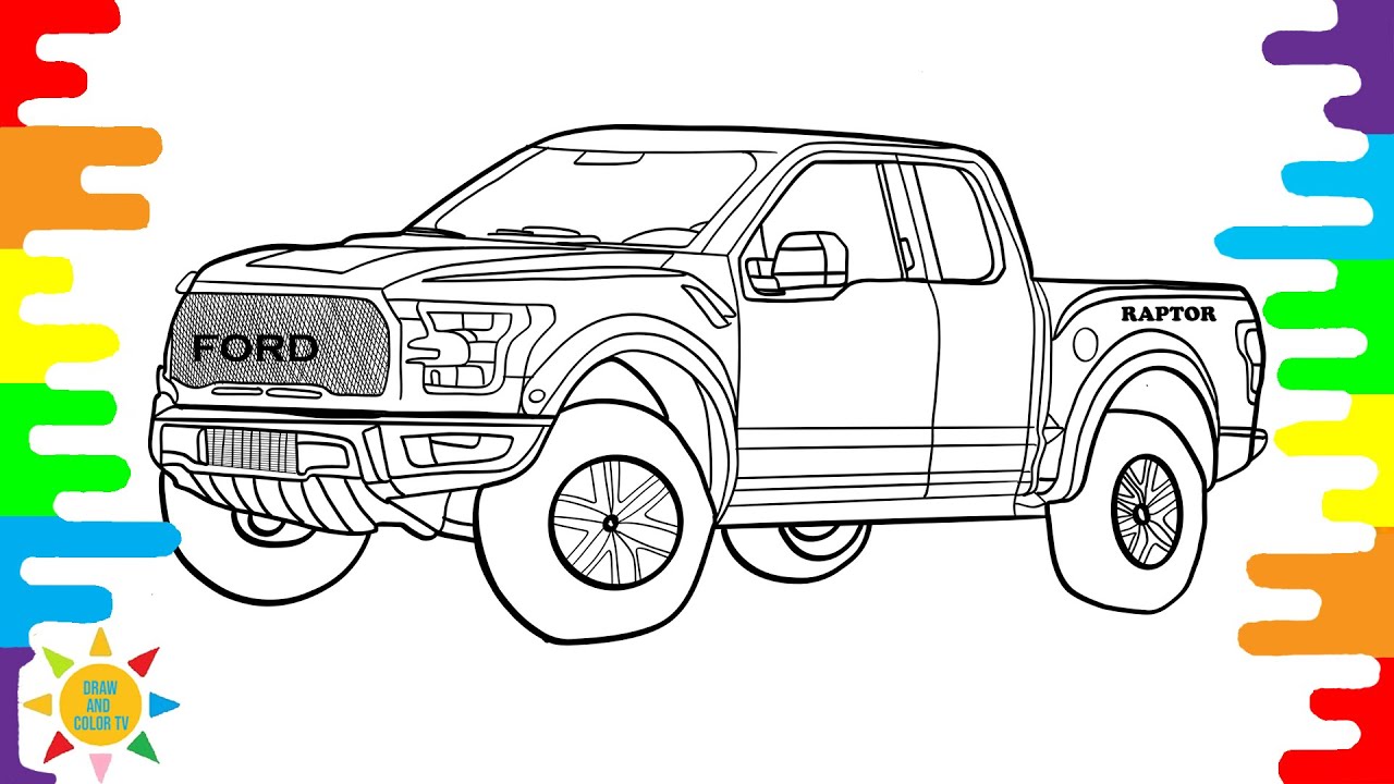 Ford raptor coloring pages ford ranger raptor coloring car coloring