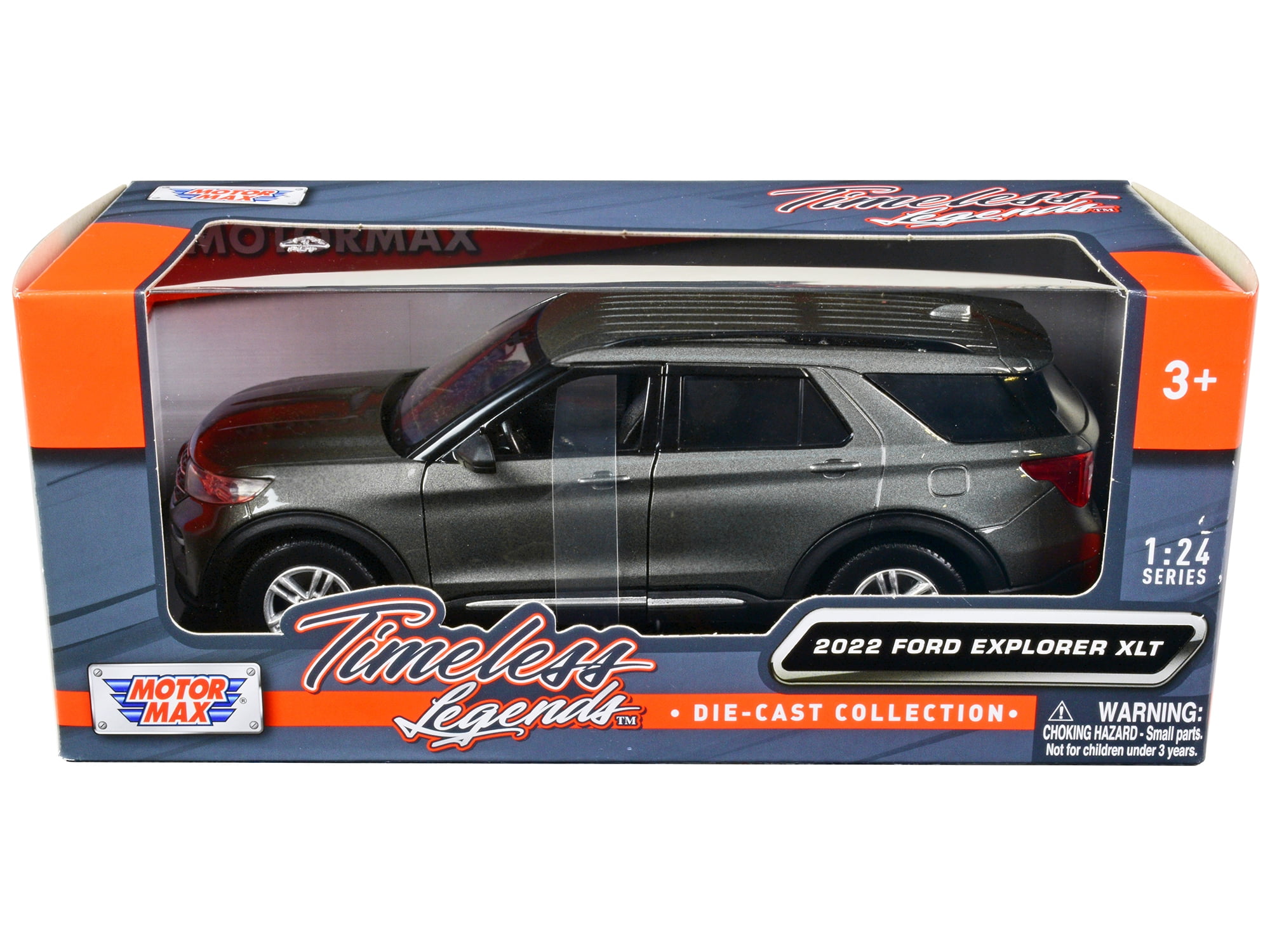 Ford explorer xlt gray metallic timeless legends series diecast model car by motormax