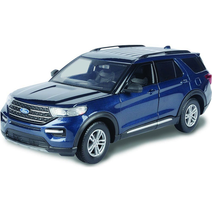 Ford explorer xlt blue diecast model truck motormax