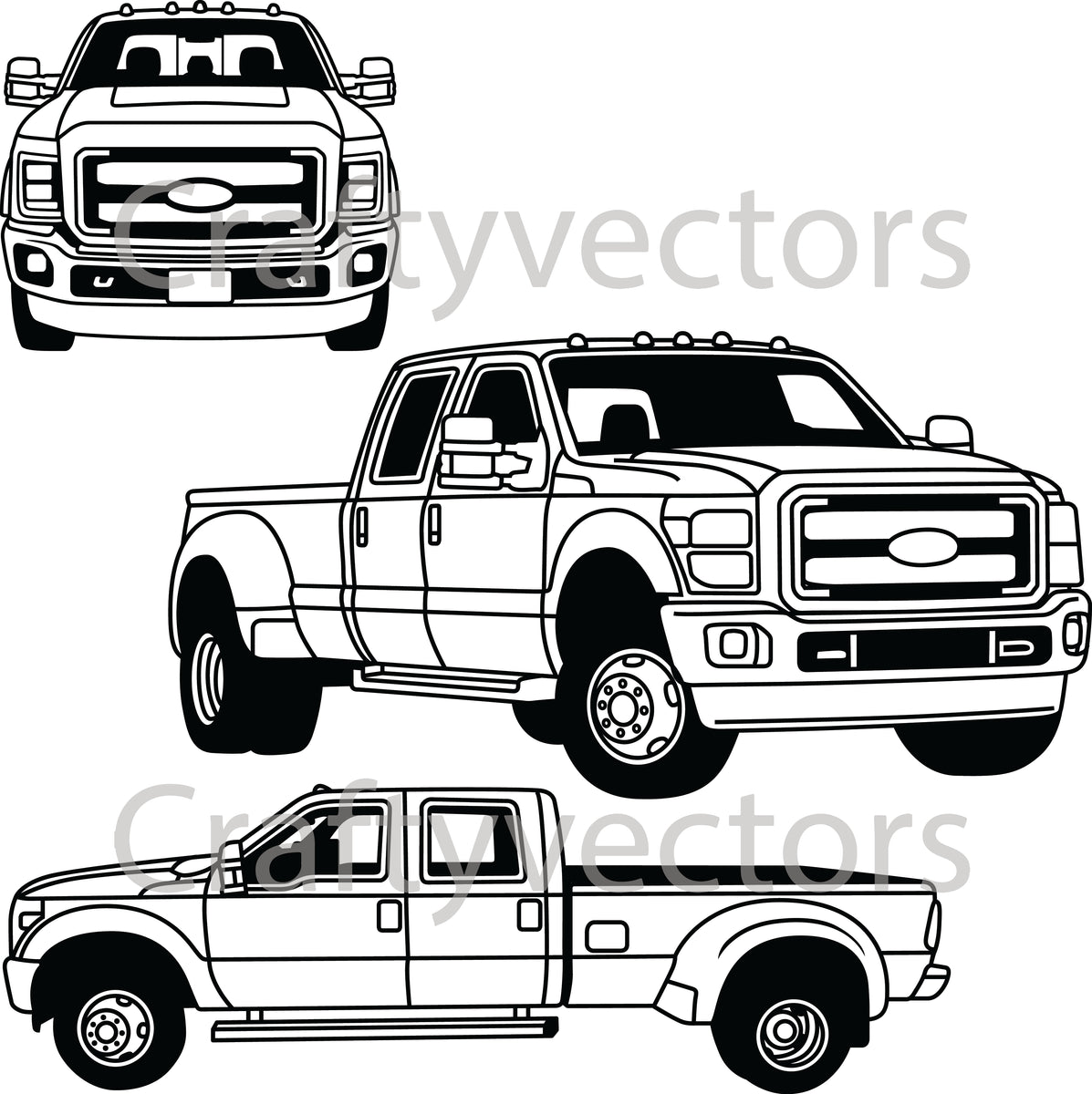 Ford f vector â crafty vectors