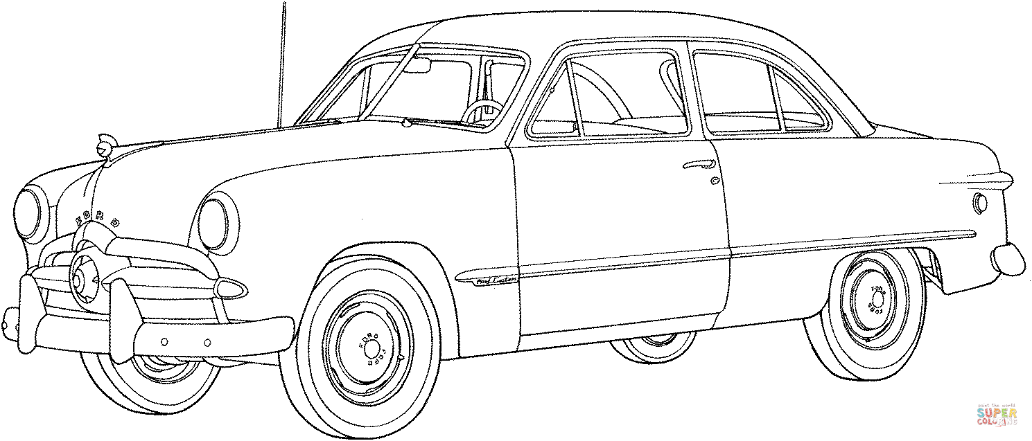 Ford car coloring page free printable coloring pages