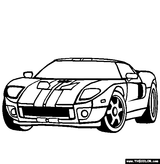 Ford gt coloring page free ford gt online colori