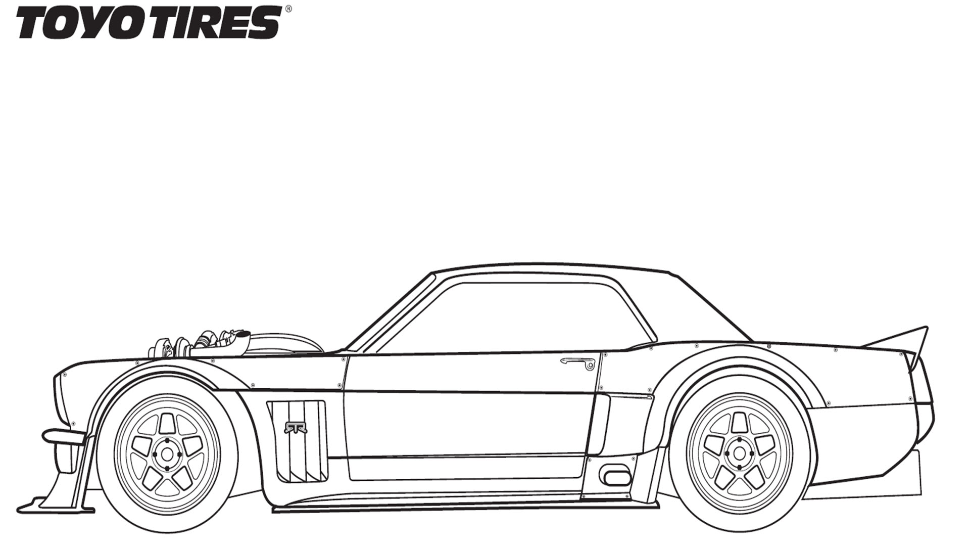 Ken block on x pretty rad to see these line drawings of my ford mustang rtr hoonicorn v and ford f