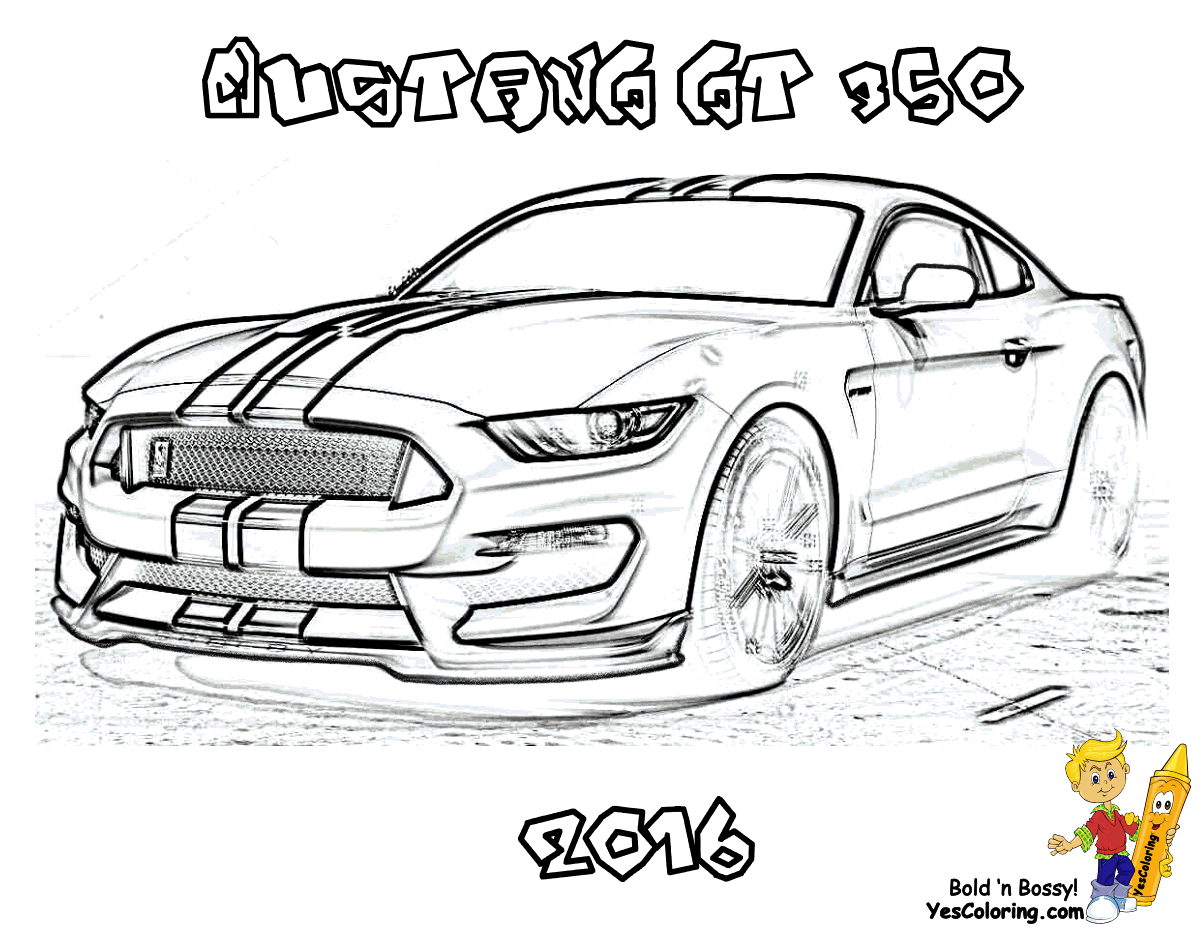 Mustang coloring pages printable for free download