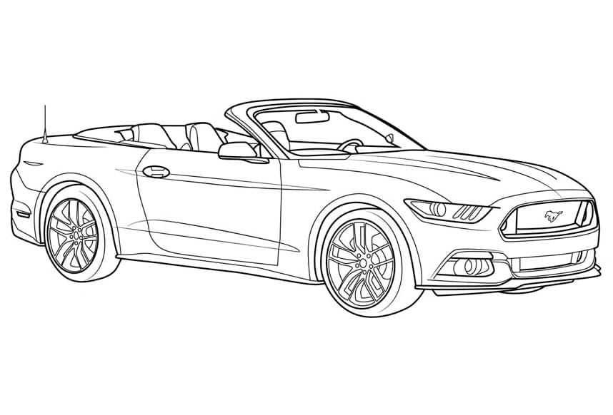 Free ford mustang coloring pages