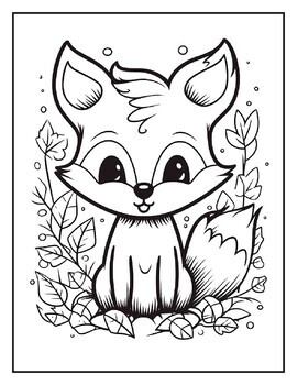 Forest animals coloring pages for kids forest animals coloring book for kids