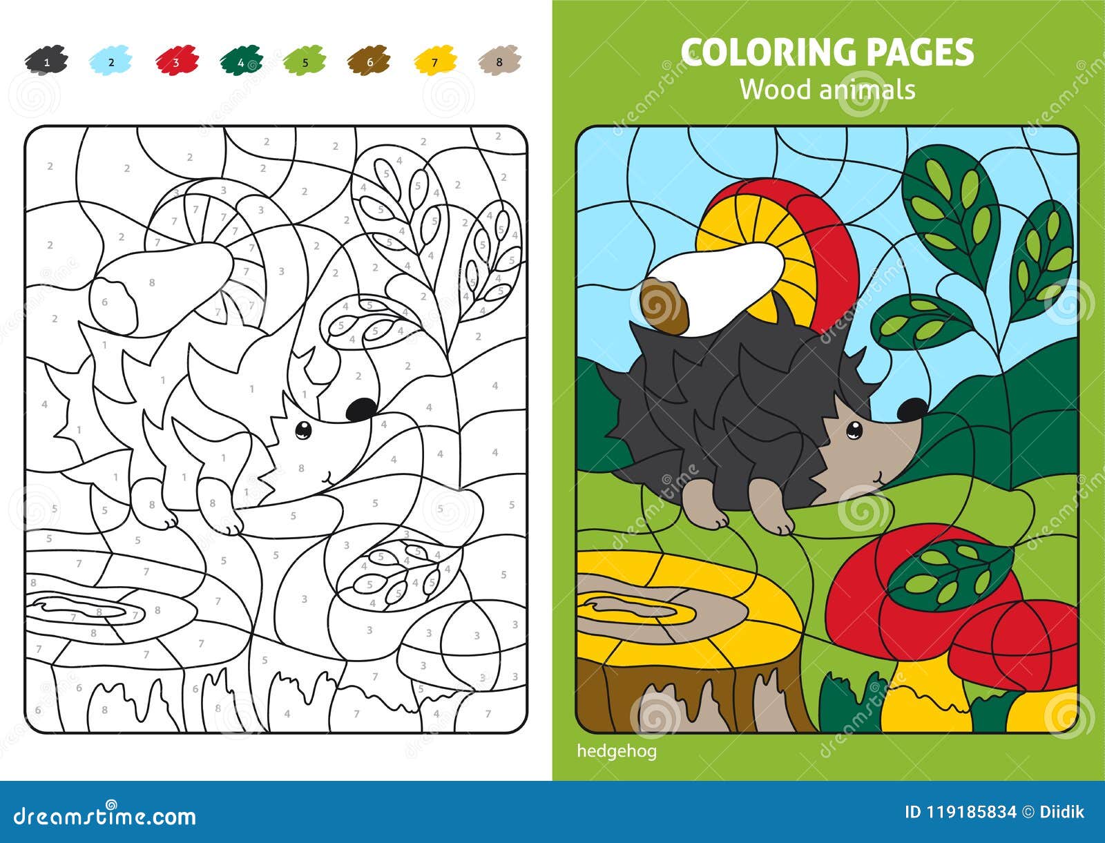 Coloring forest animals stock illustrations â coloring forest animals stock illustrations vectors clipart