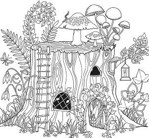 Forest coloring pages printable for free download