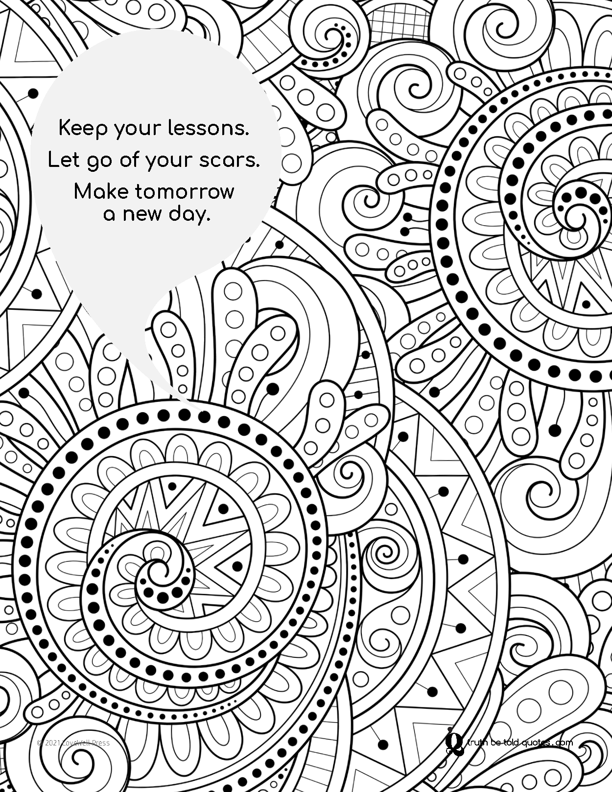 Mindfulness coloring pages