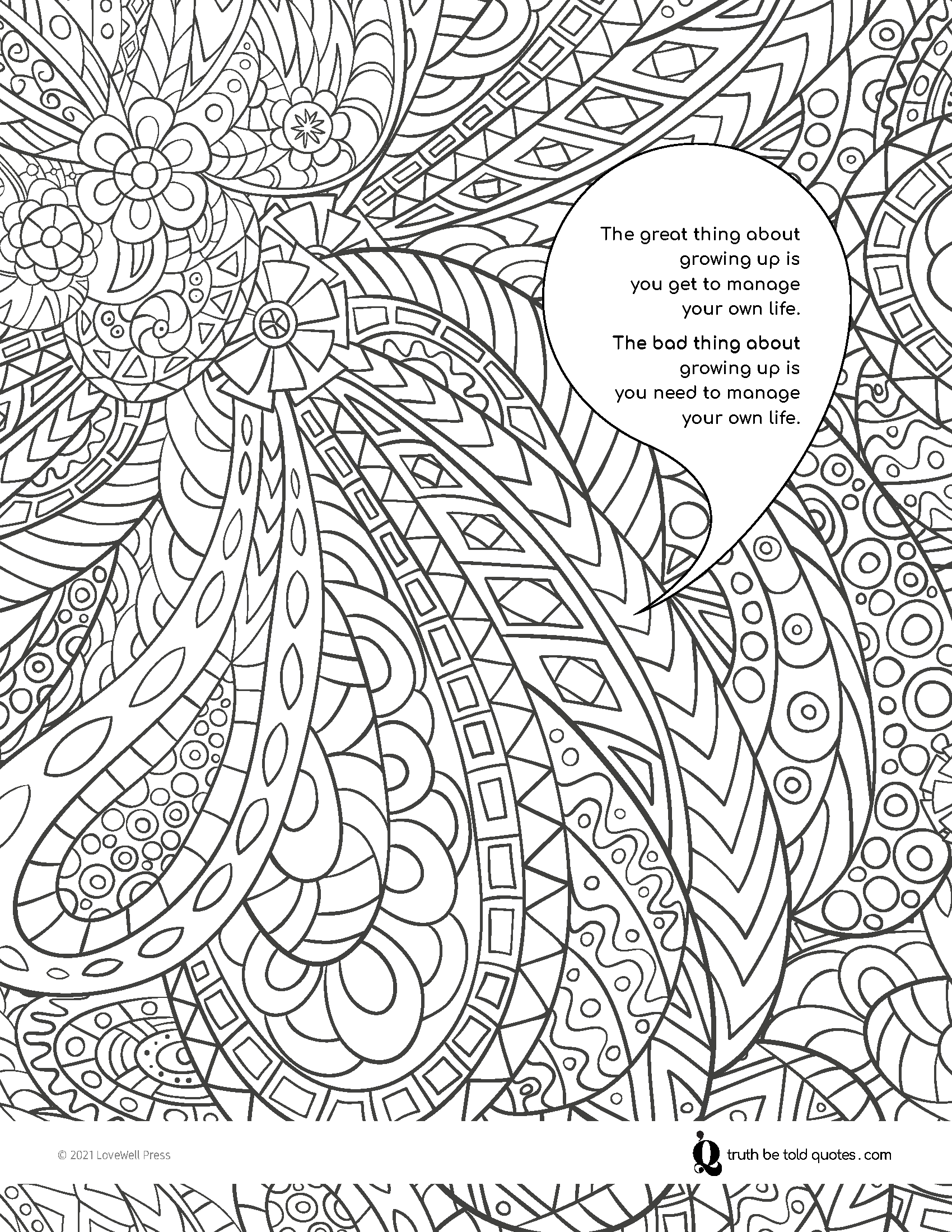 Mindfulness coloring pages