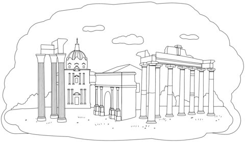 The roman forum coloring page free printable coloring pages