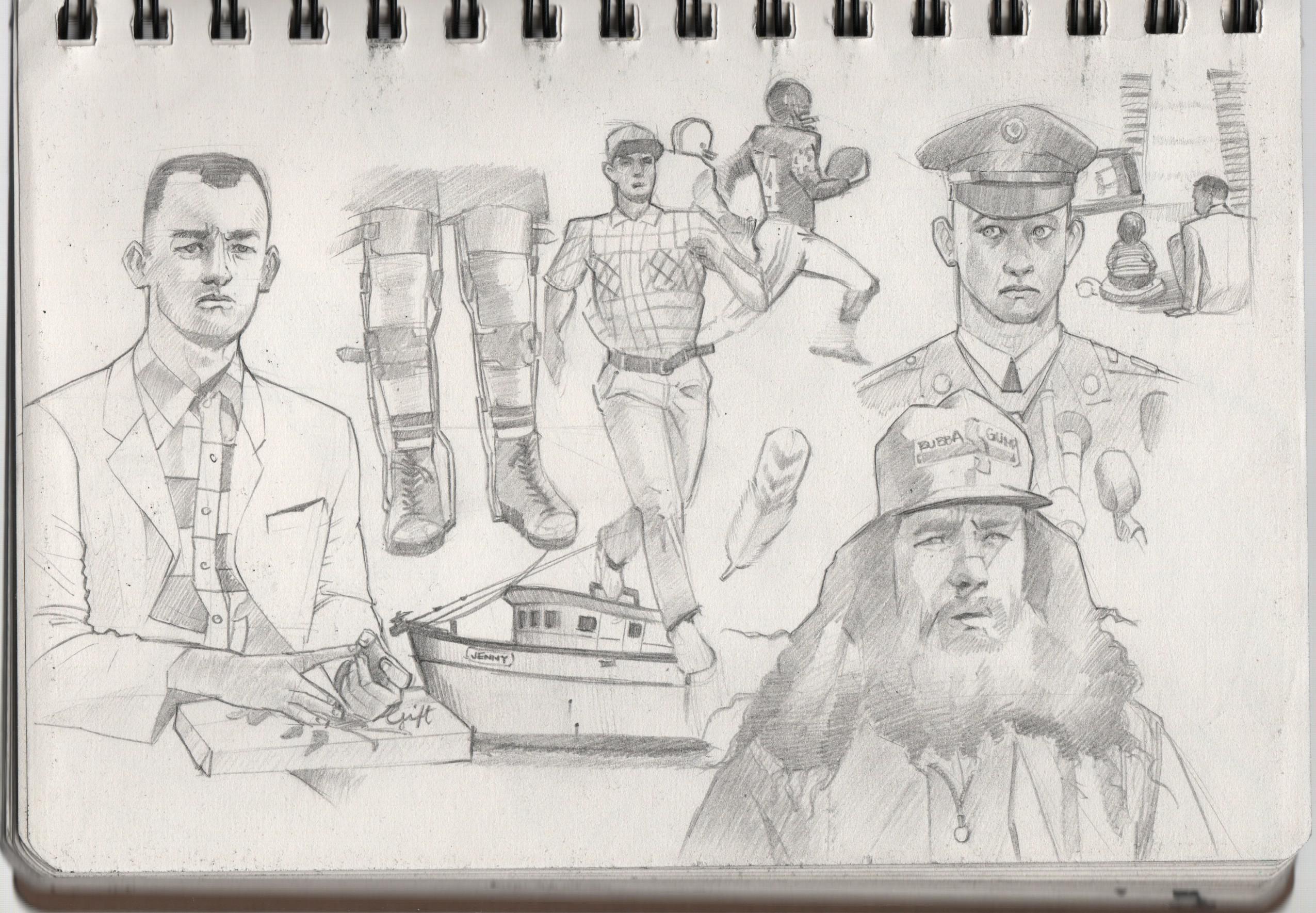 And just like that i decided to draw forrest gump rdrawing