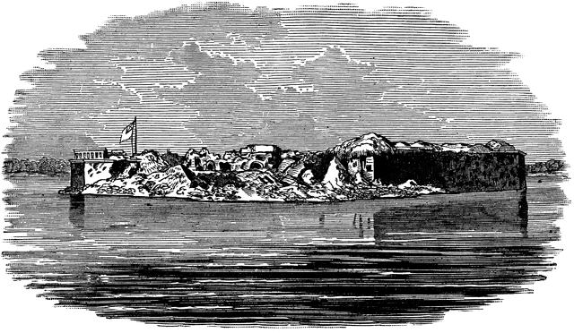 Fort sumter in clipart