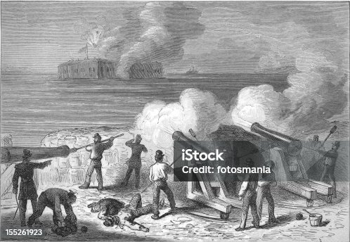 Fort sumter stock illustrations royalty