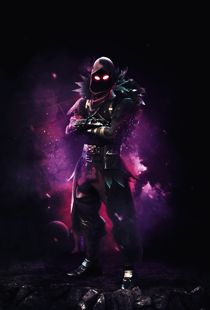 Cool fortnite raven wallpapers