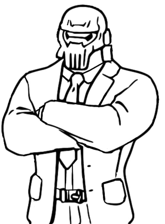 Coloring page fortnite chapter season brutus ghost