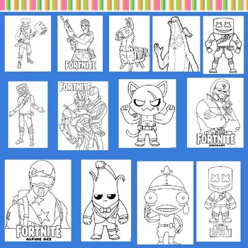 Fortnite coloring pages