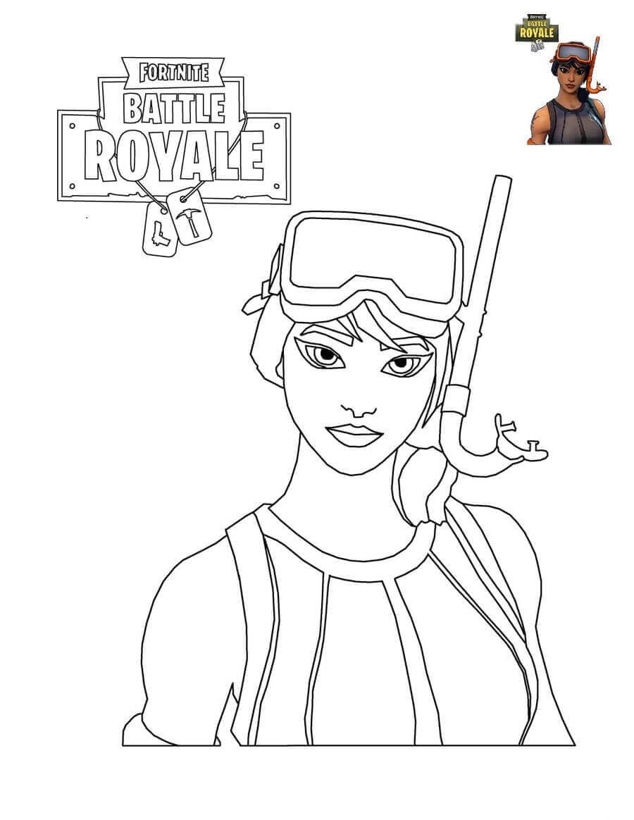 Fortnite characters coloring pages