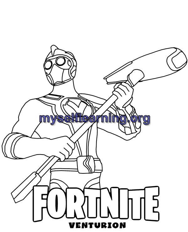 Fortnite coloring sheet instant download