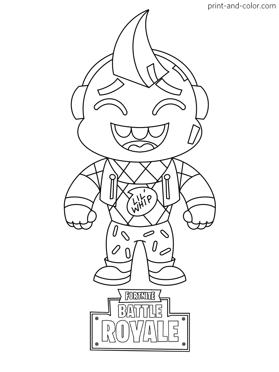 Fortnite coloring pages print and color