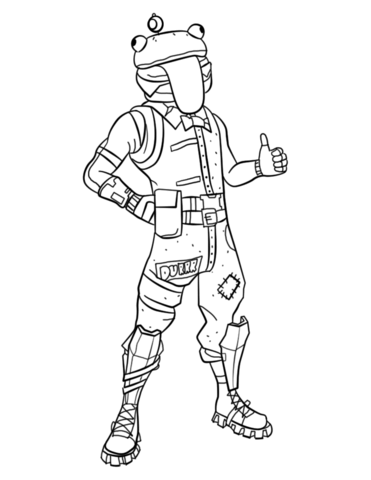Fortnite beef boss coloring page free printable coloring pages