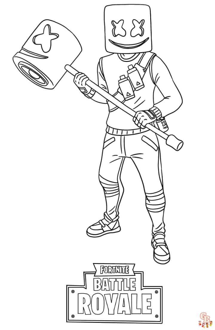 Fortnite coloring pages