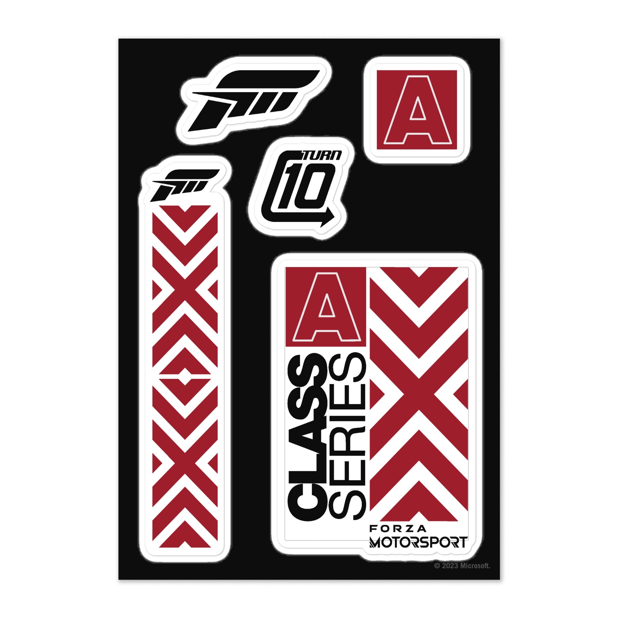 Forza motorsport class series a decal sticker sheet â shop