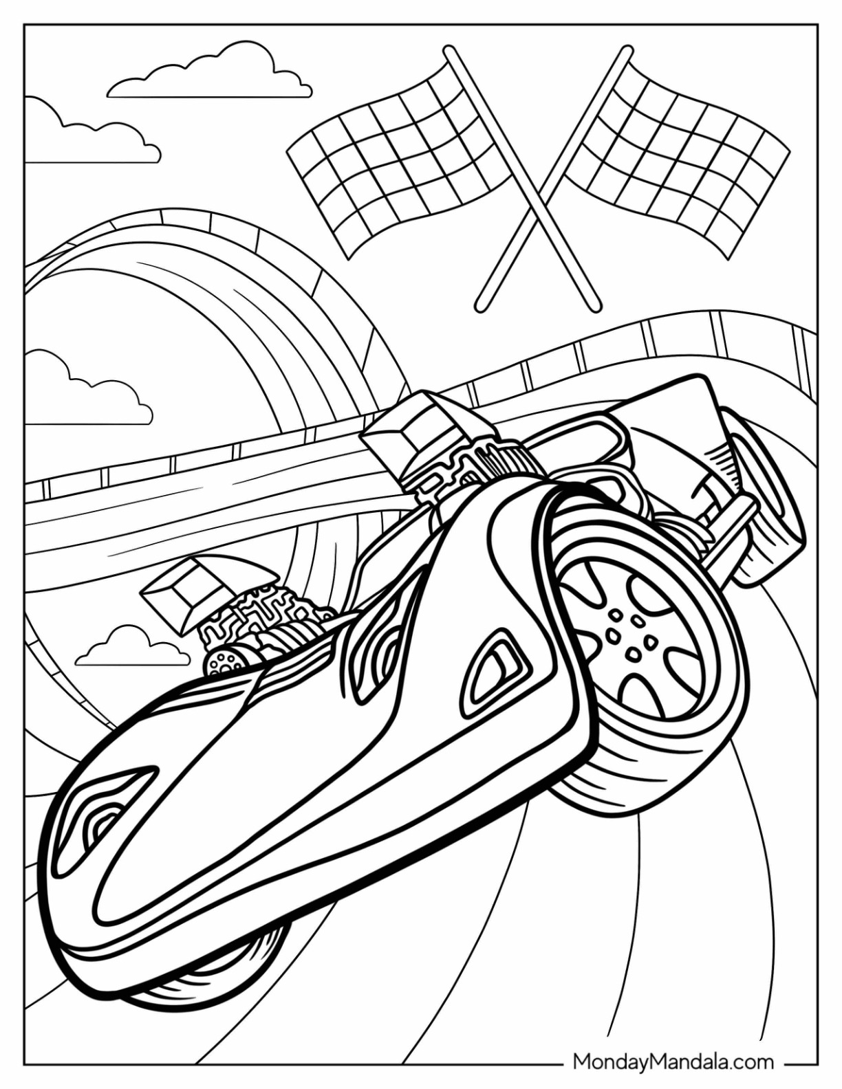 Hot wheels coloring pages free pdf printables